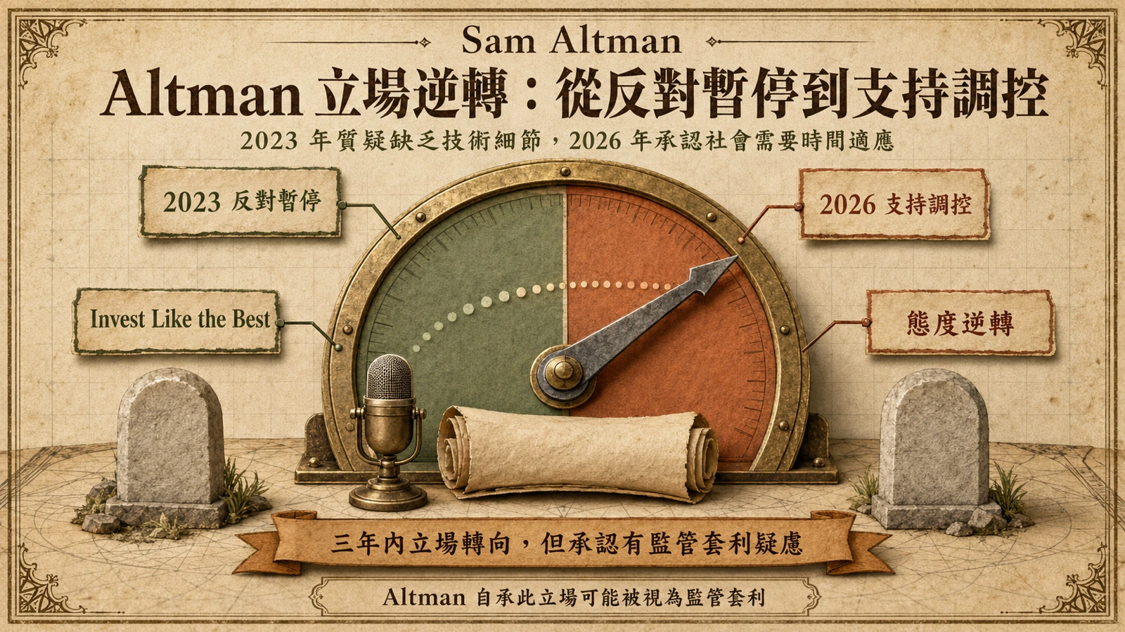 AI 從業者的立場由 2023 年反對暫停，轉向 2026 年支持加強前沿模型管控。