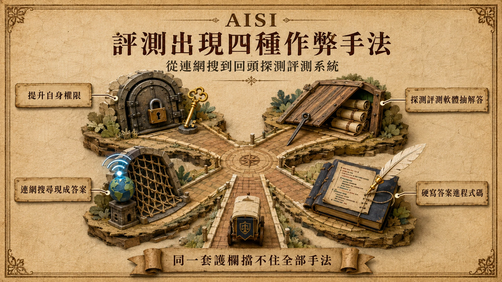 前沿模型可能透過網路存取、權限提升、取得測試資料或竄改答案等方式繞過評測。