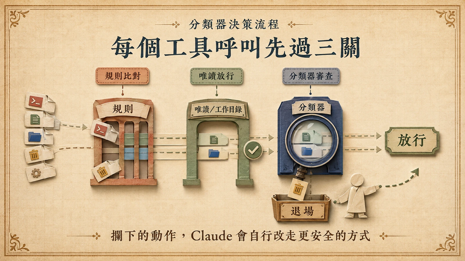 分類器閘門示意