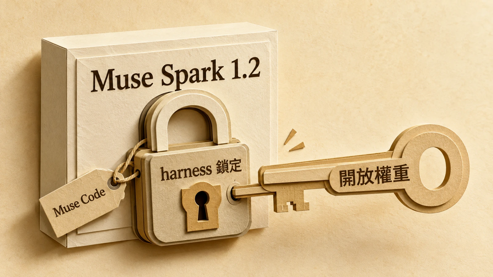 Muse Spark 1.2 的開放權重讓它得以接往 SGLang、vLLM 等不同推論引擎，但標著「共訓練」、通往 Muse Code 的那條連結，提示了模型在自家 harness 內表現最好的事實。