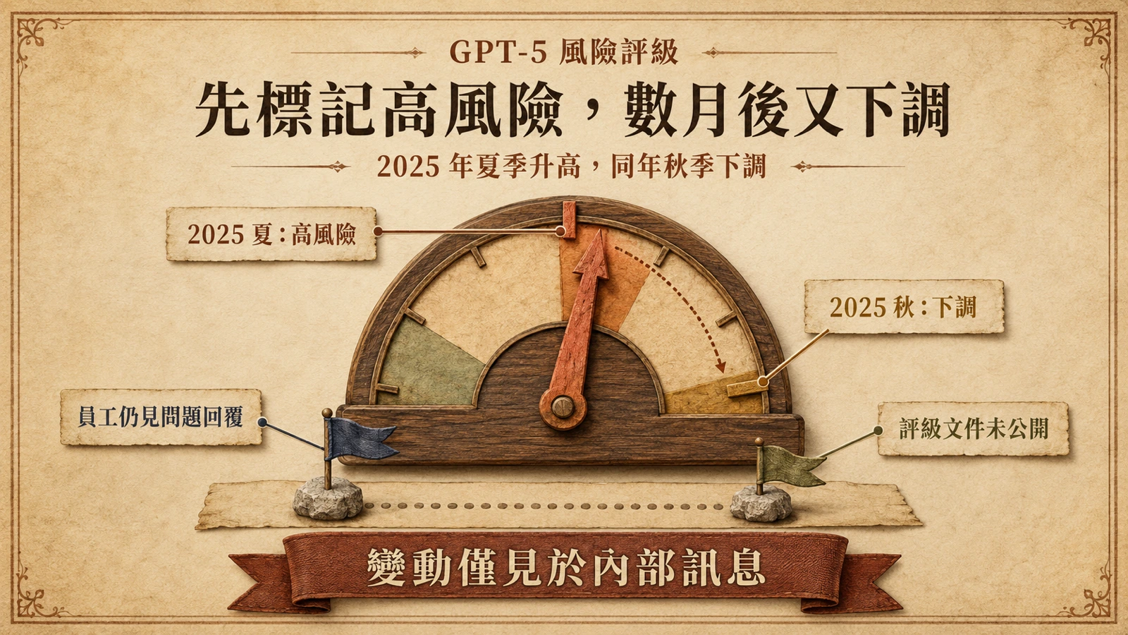OpenAI 對 GPT-5 生物風險的評級先在夏季升高，之後於秋季下調。