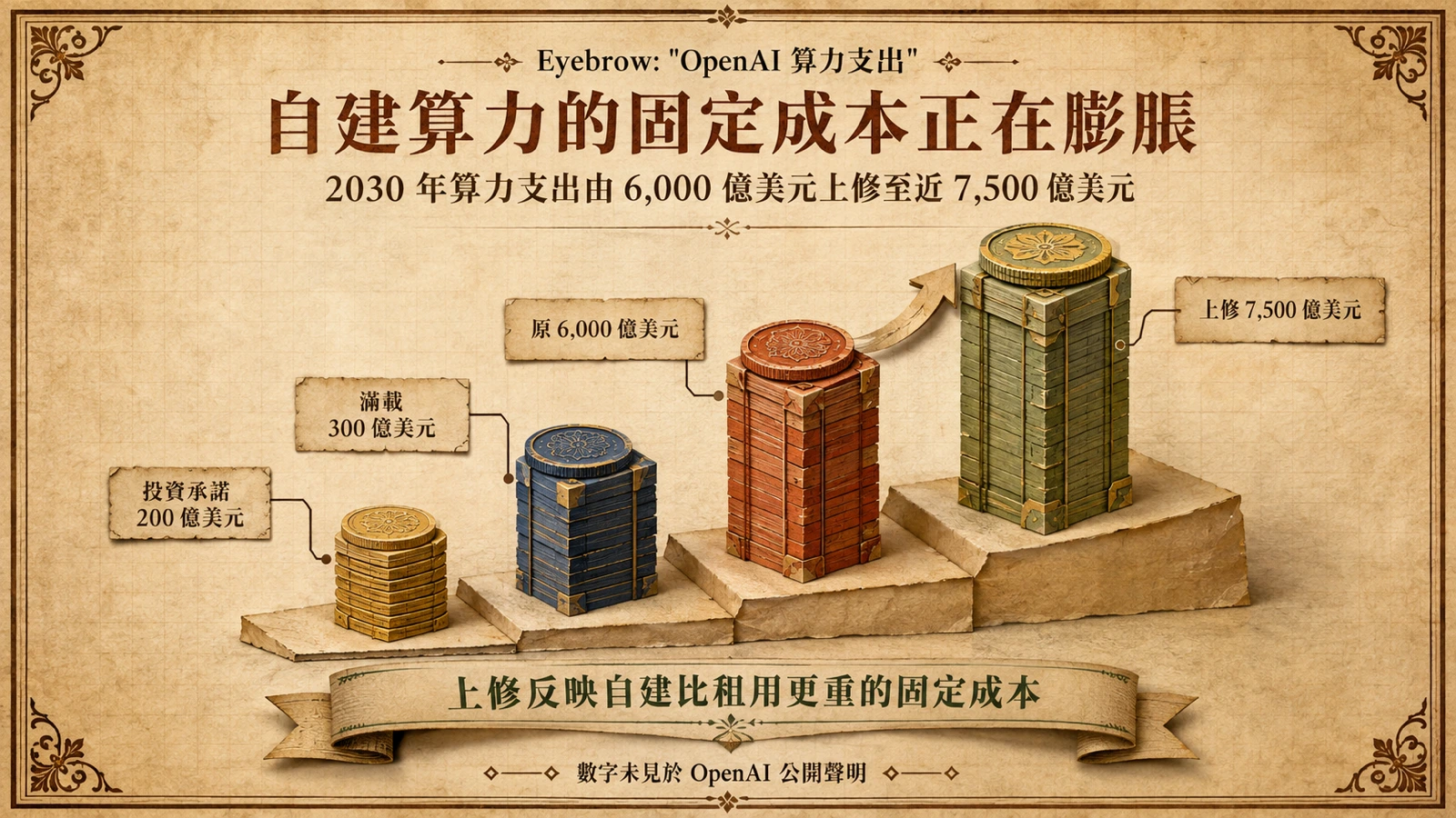 Project Camellia 的成本預估歷經多次上修，最新估值最高。