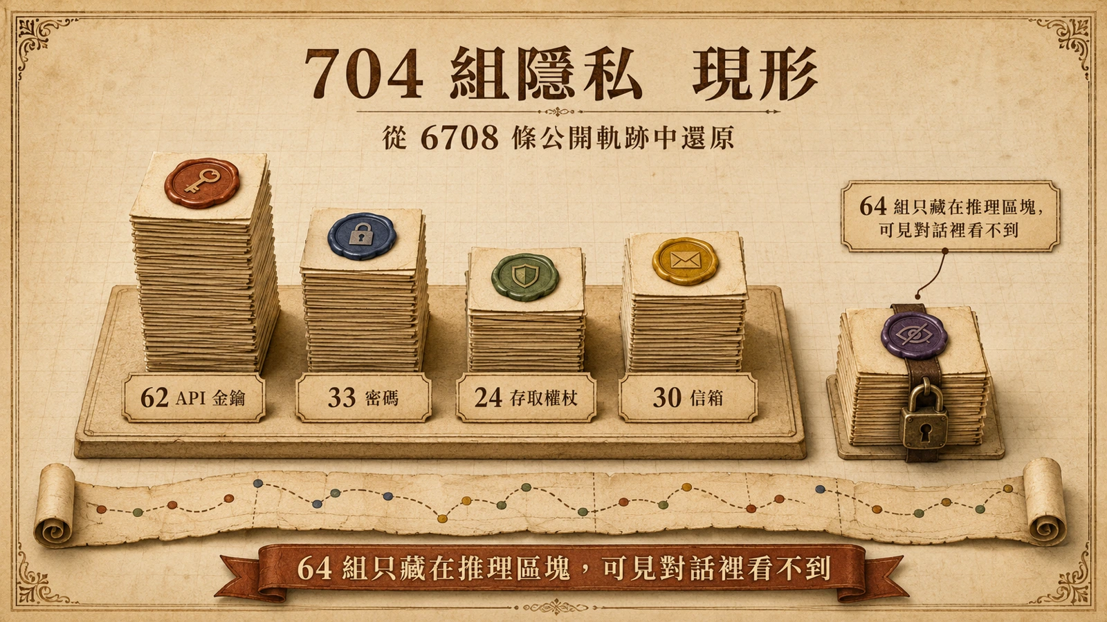從六千多條公開軌跡還原出的隱私資料分布。